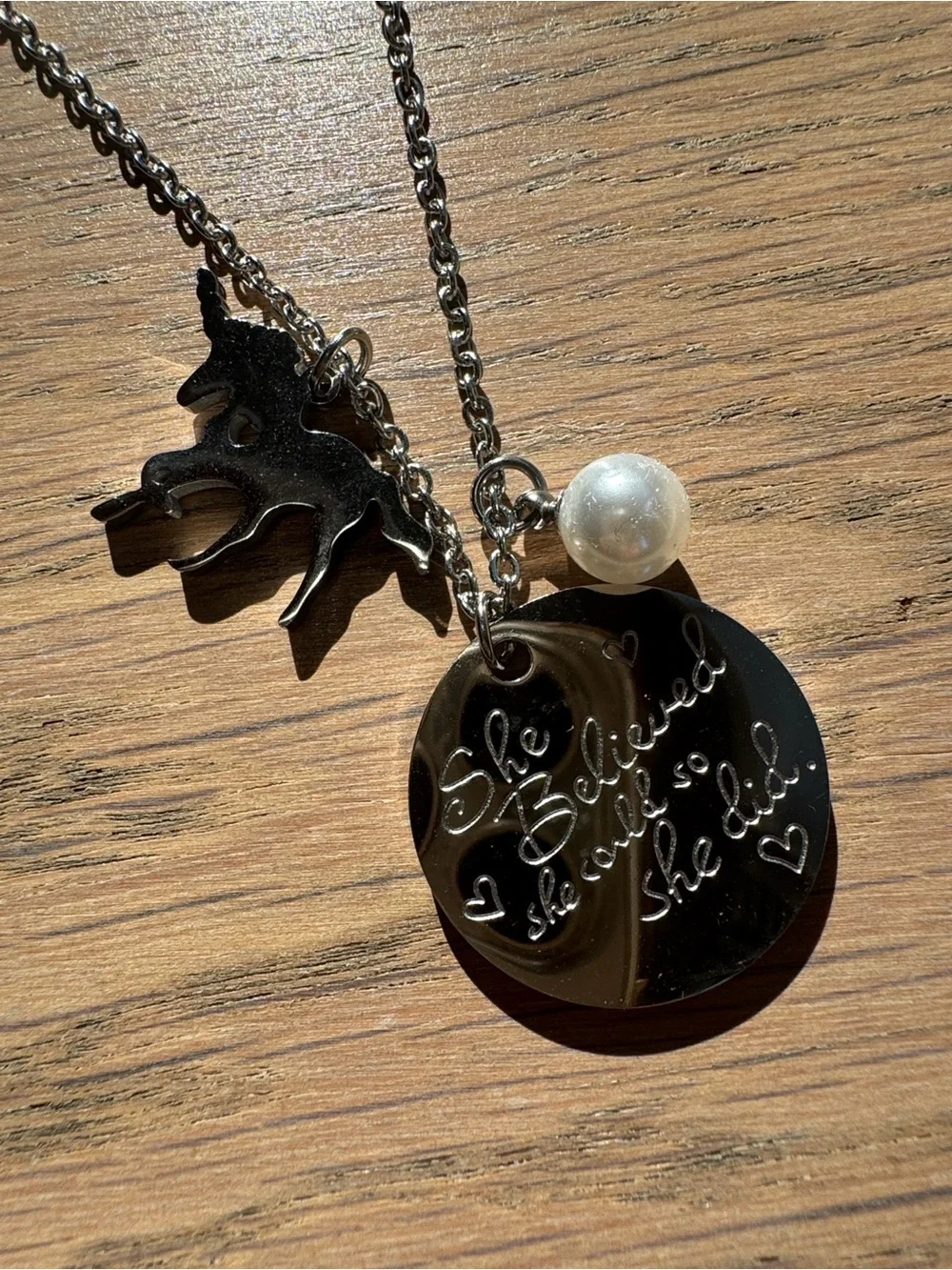 Mixed Metal Necklace Lot with Yellow Flower Charm